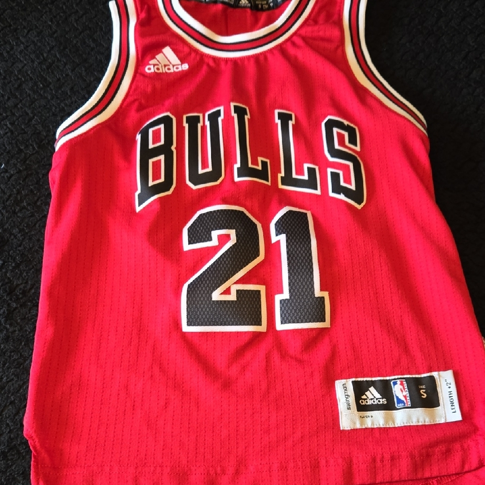 Adidas Kids Bulls Red Jersey